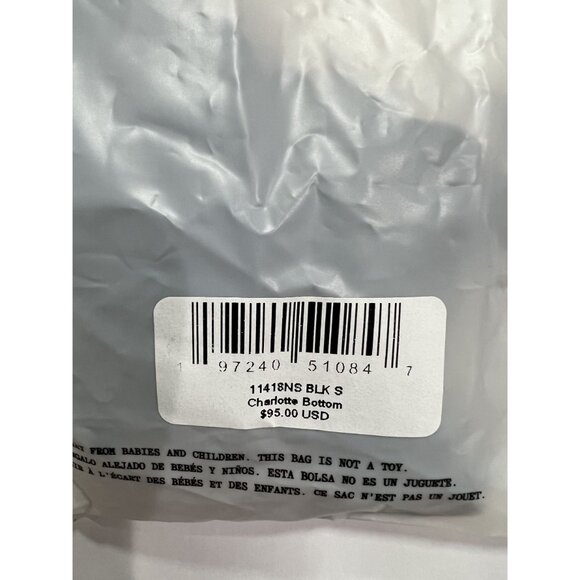 Frankies Bikinis Charlotte Cheeky Bikini Bottoms and Nick Ruffle Top in Black - Picture 7 of 7